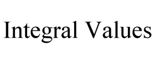 INTEGRAL VALUES