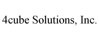 4CUBE SOLUTIONS, INC.