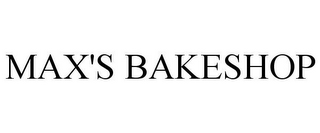 MAX'S BAKESHOP