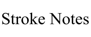 STROKE NOTES