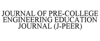 JOURNAL OF PRE-COLLEGE ENGINEERING EDUCATION JOURNAL (J-PEER)