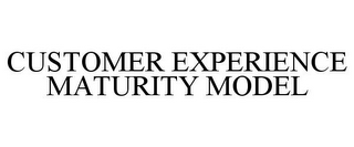 CUSTOMER EXPERIENCE MATURITY MODEL