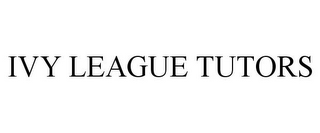 IVY LEAGUE TUTORS