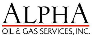 ALPHA OIL & GAS SERVICES, INC.