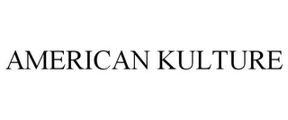 AMERICAN KULTURE