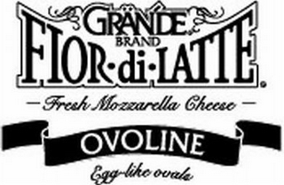 GRÄNDE BRAND FIOR·DI·LATTE -FRESH MOZZARELLA CHEESE- OVOLINE EGG-LIKE OVALE