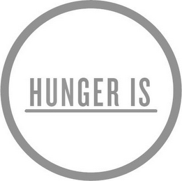 HUNGER IS