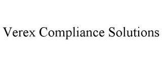 VEREX COMPLIANCE SOLUTIONS