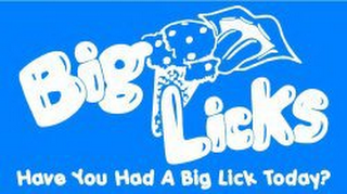 BIG LICKS HAVE YOU HAD A BIG LICK TODAY?