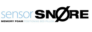 SENSORSNORE MEMORY FOAM POSITIONING BEDPILLOW