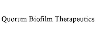 QUORUM BIOFILM THERAPEUTICS