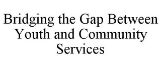 BRIDGING THE GAP BETWEEN YOUTH AND COMMUNITY SERVICES