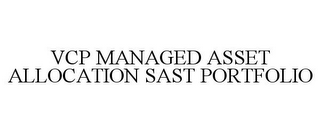 VCP MANAGED ASSET ALLOCATION SAST PORTFOLIO