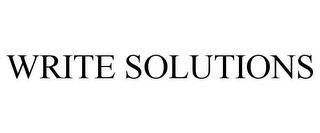 WRITE SOLUTIONS