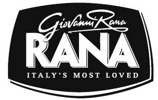 RANA GIOVANNI RANA ITALY'S MOST LOVED