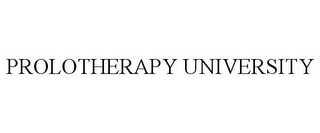 PROLOTHERAPY UNIVERSITY