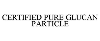 CERTIFIED PURE GLUCAN PARTICLE