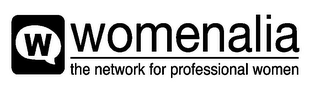W WOMENALIA THE NETWORK FOR PROFESSIONAL WOMEN