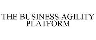 THE BUSINESS AGILITY PLATFORM