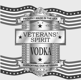 VETERANS' SPIRIT VODKA SUPPORTING OUR VETERANS VS PROUDLY MADE IN THE USA