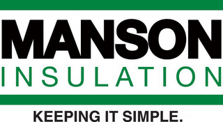 MANSON INSULATION KEEPING IT SIMPLE.