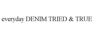 EVERYDAY DENIM TRIED & TRUE