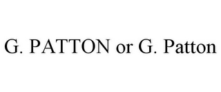 G. PATTON OR G. PATTON