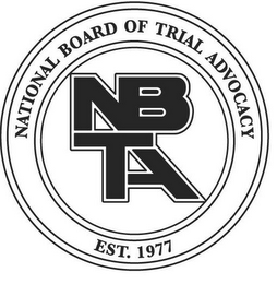 NBTA NATIONAL BOARD OF TRIAL ADVOCACY EST. 1977