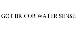 GOT BRICOR WATER $EN$E