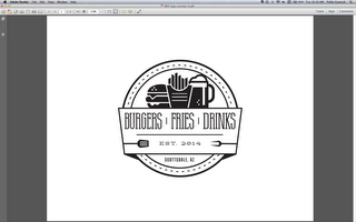 BURGERS FRIES DRINKS EST 2014 SCOTTSDALE AZ