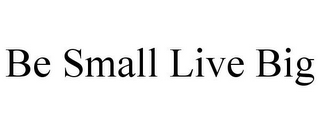 BE SMALL LIVE BIG