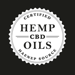 CERTIFIED HEMP CBD OILS HAENEP SOURCE