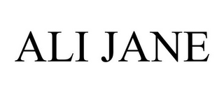 ALI JANE