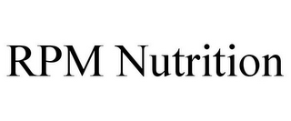 RPM NUTRITION