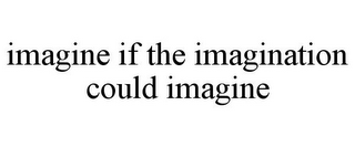 IMAGINE IF THE IMAGINATION COULD IMAGINE