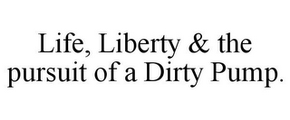 LIFE, LIBERTY & THE PURSUIT OF A DIRTY PUMP.