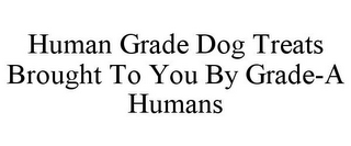 HUMAN GRADE DOG TREATS BROUGHT TO YOU BY GRADE-A HUMANS