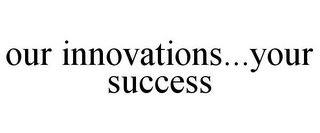 OUR INNOVATIONS...YOUR SUCCESS