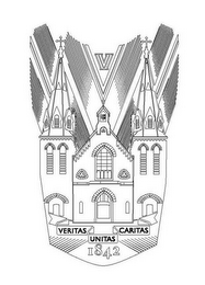 V VERITAS UNITAS CARITAS 1842