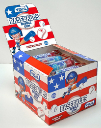 VIDAL BASEBALLS BUBBLE GUM DRAGEE GLUTEN FREE