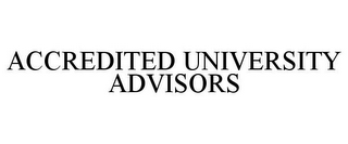 ACCREDITED UNIVERSITY ADVISORS