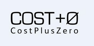 COST + O COSTPLUSZERO