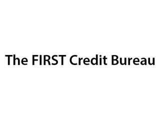 THE FIRST CREDIT BUREAU