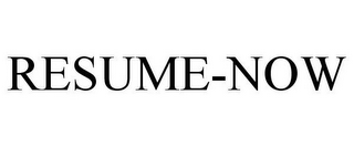 RESUME-NOW
