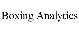 BOXING ANALYTICS