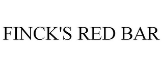 FINCK'S RED BAR