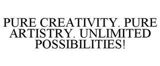 PURE CREATIVITY. PURE ARTISTRY. UNLIMITED POSSIBILITIES!