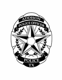 ADDISON POLICE OFFICER POLICE TX THE GREAT STATE OF TEXAS