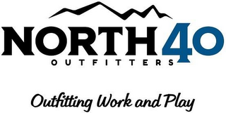 NORTH 40 OUTFITTERS OUTFITTING WORK AND PLAY