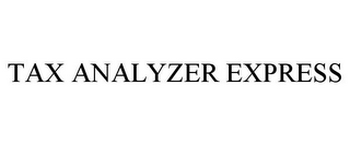 TAX ANALYZER EXPRESS